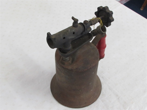 ANTIQUE THE TURNER BRASS BLOW TORCH