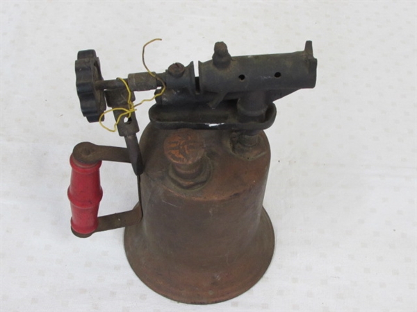 ANTIQUE THE TURNER BRASS BLOW TORCH