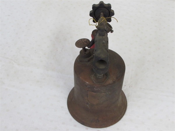 ANTIQUE THE TURNER BRASS BLOW TORCH