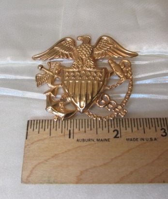 Lot Detail - Wwii Era Naval Medical Officer's Hat Insignia Badge