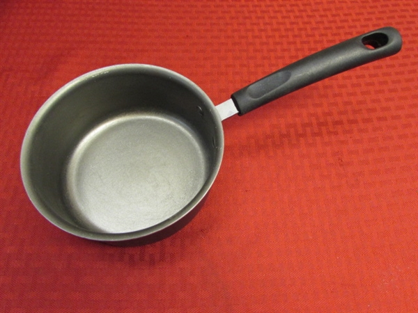 LARGE T-FAL WOK & FRY PAN & NON STICK SAUCE PAN 