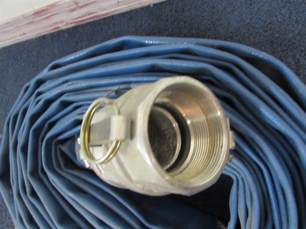 RUBBERIZED VINYL FIRE HOSE WITH QUICK CONNECTOR