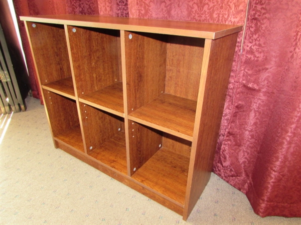 SIX CUBBY SHELVING UNIT