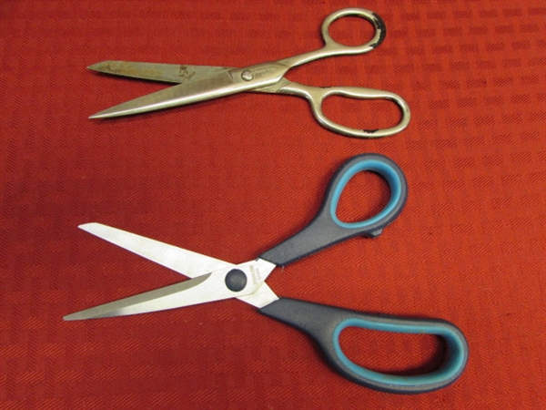 CUT IT OUT!  THIRTEEN SCISSORS - WISS, LENNOX, FORGED STEEL & MORE