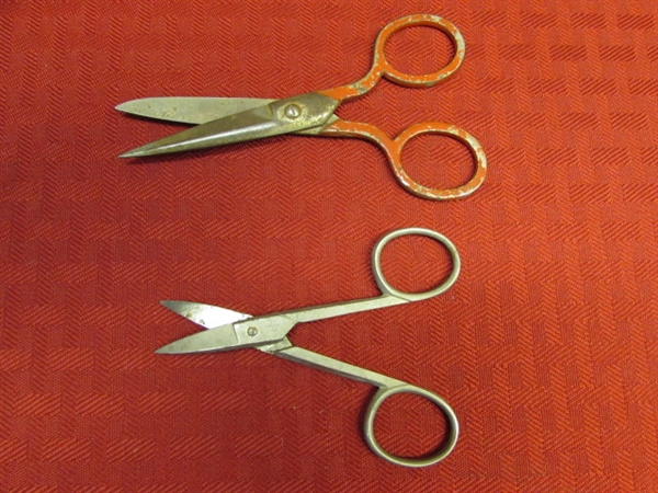 CUT IT OUT!  THIRTEEN SCISSORS - WISS, LENNOX, FORGED STEEL & MORE