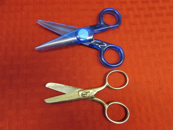 CUT IT OUT!  THIRTEEN SCISSORS - WISS, LENNOX, FORGED STEEL & MORE