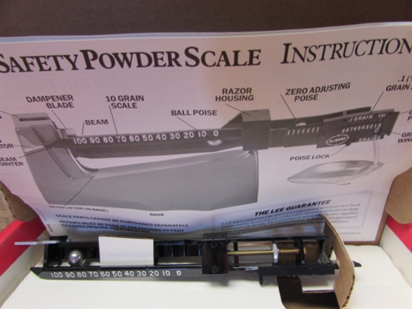 RELOADING POWDERS, POWDER SCALE & POWDER TRICKLER