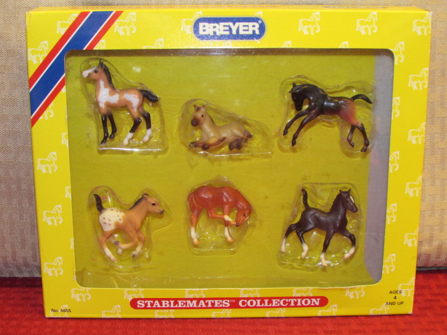 Lot Detail - SIX CUTE LITTLE BREYER STABLEMATES COLLECTION HORSES NO. 5655