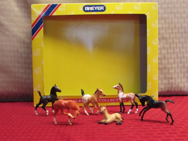 SIX CUTE LITTLE BREYER STABLEMATES COLLECTION HORSES  NO. 5655 