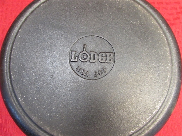 VERY NICE LODGE CAST IRON CHICKEN FRYER WITH LID 