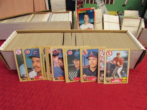 HUGE BASEBALL CARD COLLECTION WITH THOUSANDS OF CARDS!