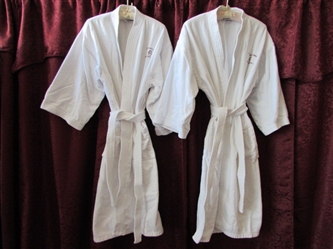 HIS & HERS SPA TREATMENT - TWO SUPER-SOFT 100% COTTON BATH ROBES