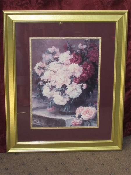 FOUR GORGEOUS FRAMED FLORAL PRINTS TO BRIGHTEN UP YOUR HOME