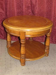 SECOND ATTRACTIVE ROUND SIDE TABLE