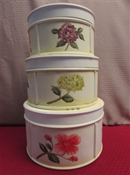 THREE LOVELY WOODEN SHABBY CHIC STORAGE BOXES