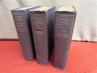 VINTAGE CHARLES DICKENS CLASSICS-DAVID COPPERFIELD, NICHOLAS NICKLEBY & PICKWICK PAPERS