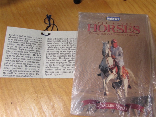 BREYER CLASSIC HORSES-MUSTANG, MESTENO & HIS YEARLING