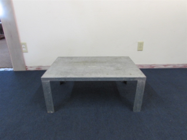 STURDY GALVANIZED WORK TABLE FOR THE CRAFT ROOM OR SHOP