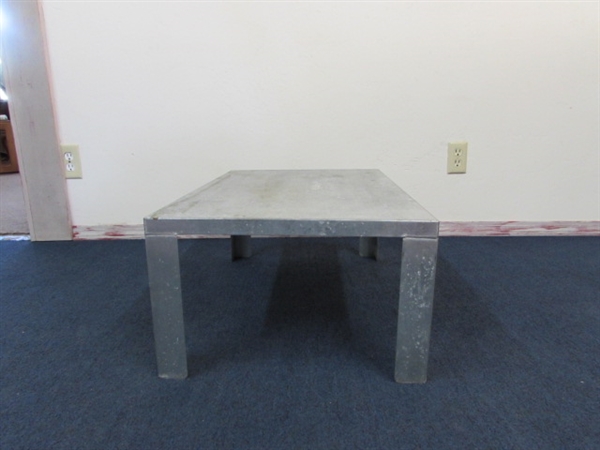 STURDY GALVANIZED WORK TABLE FOR THE CRAFT ROOM OR SHOP