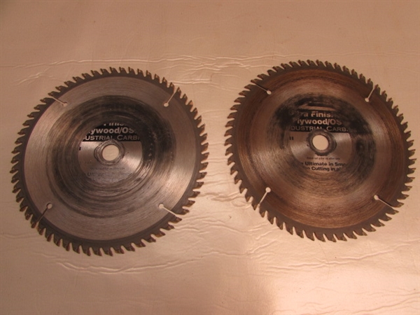 7-1/4 CIRCULAR SAW BLADES- DIAMOND, METAL, MASONRY, ROUGH & FINISH, SOME NEW!