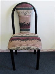CONTEMPORARY SIDE CHAIR WITH UPHOLSTERED SEAT & BACKREST