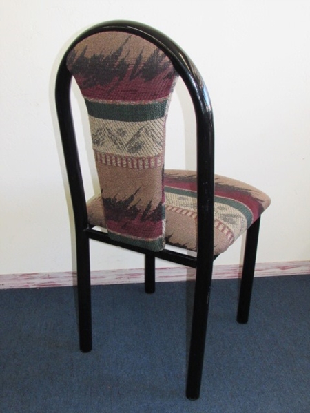 CONTEMPORARY SIDE CHAIR WITH UPHOLSTERED SEAT & BACKREST