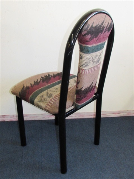 CONTEMPORARY SIDE CHAIR WITH UPHOLSTERED SEAT & BACKREST