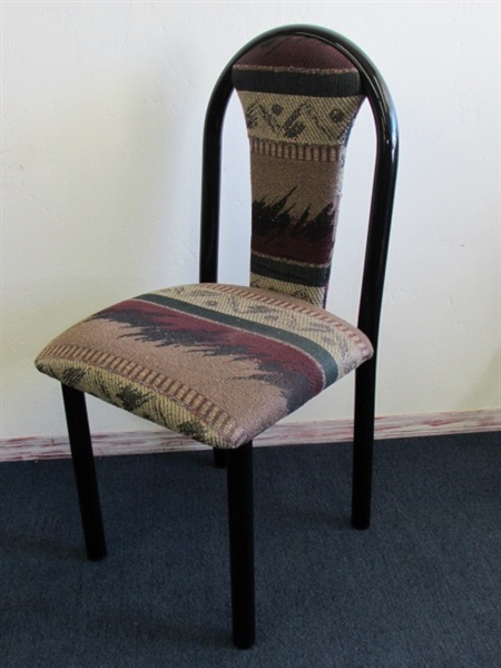 CONTEMPORARY SIDE CHAIR WITH UPHOLSTERED SEAT & BACKREST