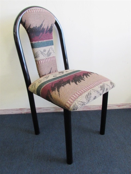 SIDE CHAIR WITH UPHOLSTERED SEAT & BACKREST  