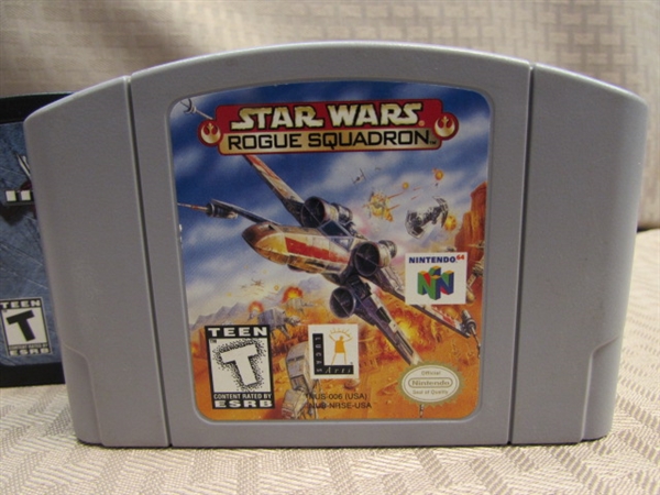 FOUR FUN NINTENDO 64 GAMES-STAR WARS, POKÉMON, WWF & SNOWBOARDING