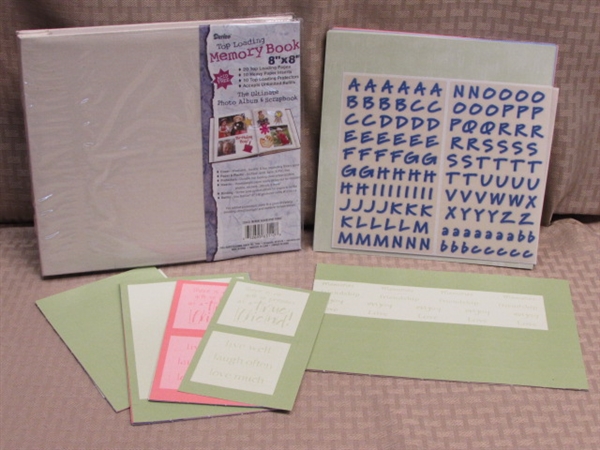 KEEP FOR YOURSELF OR GIVE AS A GIFT!  NIB TALKING SCRAPBOOK, MEMORY BOOK & STENCIL KIT