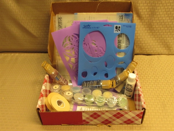 KEEP FOR YOURSELF OR GIVE AS A GIFT!  NIB TALKING SCRAPBOOK, MEMORY BOOK & STENCIL KIT