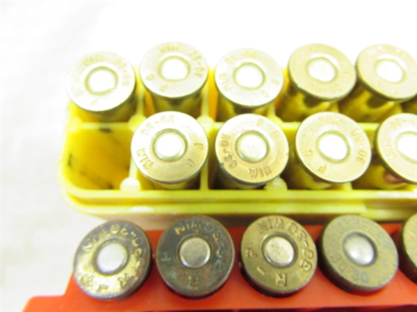 AMMUNITION:  30-30 RIFLE CARTRIDGES