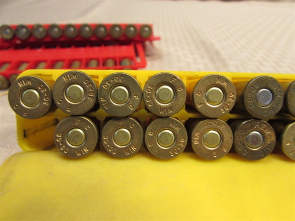 AMMUNITION:  30-30 RIFLE CARTRIDGES