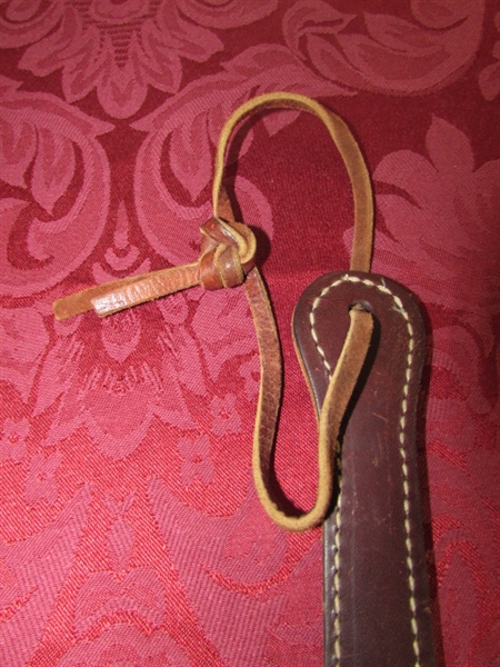 COWBOY SPURS WITH STAR ROWELS & A RIDING BAT/CROP