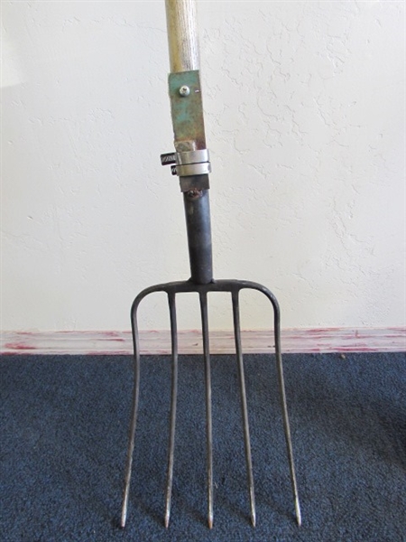 VINTAGE PITCHFORK, PICK, & SHOVEL