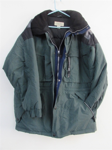 MENS EXTRA LARGE WINTER JACKET WITH DOWN AND WATERFOWL FILLING