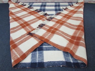 FRINGED,  REVERSABLE, THICK & CUDDLY THROW BLANKET