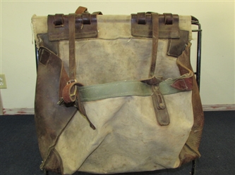 CANVAS AND LEATHER SADDLE PANNIERS & A BIOGRAPHY  OF A FAMOUS MULE PACKER