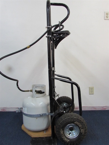 GRASS & FIELD TORCH BURNER WITH TANK HAND TRUCK