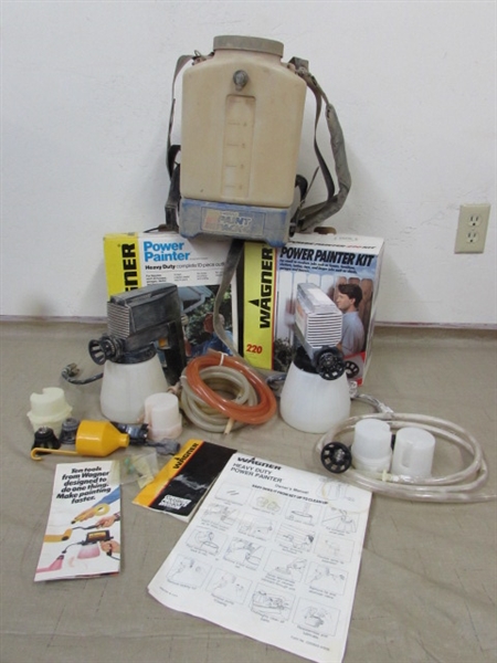 WAGNER AIRLESS PAINT SPRAYERS AND PAINT PACK