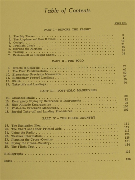 TAKE TO THE SKIES-VINTAGE PRIVATE PILOT'S HANDBOOKS, STUDENTS FLIGHT MANUAL, RADIO HAND BOOK, MAPS  & MORE