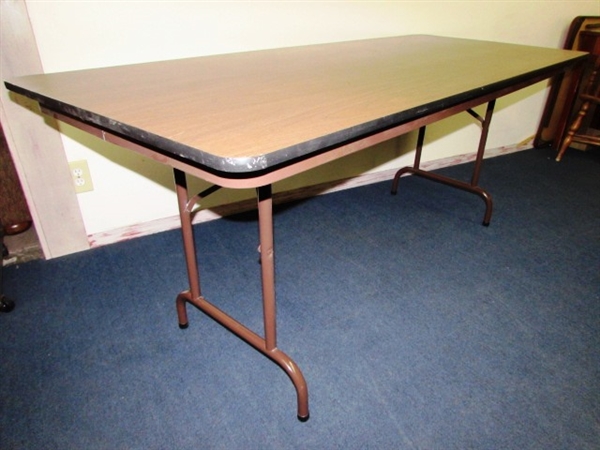 SUPER STURDY, HEAVY DUTY FOLDING TABLE-BIG!