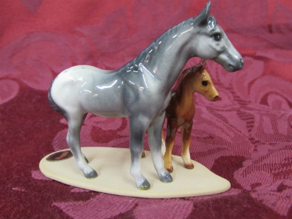  PORCELAIN APPALOOSA MARE & FOAL