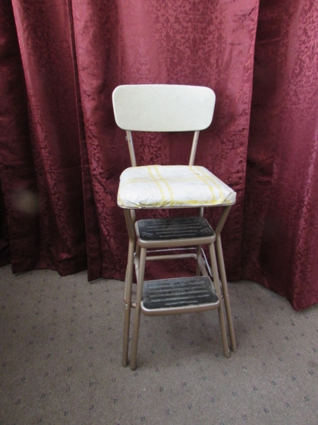 RETRO COSCO STEP STOOL CHAIR