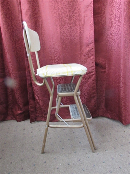 RETRO COSCO STEP STOOL CHAIR