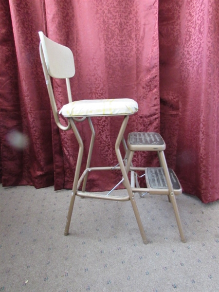 RETRO COSCO STEP STOOL CHAIR