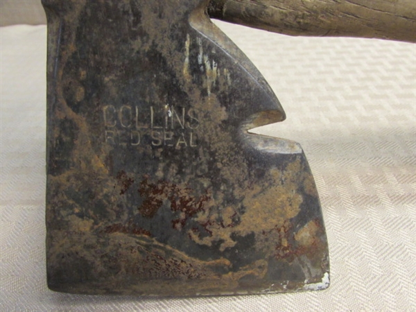 VINTAGE COLLINS RED SEAL CARPENTERS HALF HATCHET FOR USE OR DISPLAY!