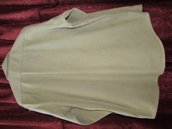 TWO DEERSKIN BRAND 100% COTTON MEN'S WORK SHIRTS 