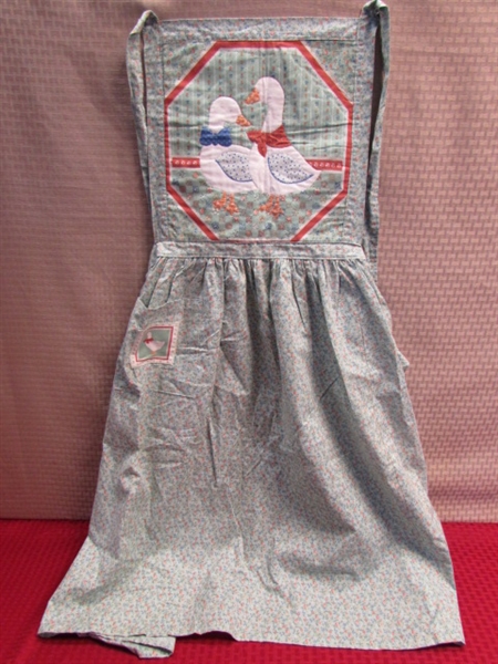 A GOLDEN GOOSE TO KEEP YEAR ROUND PLUS A WONDERFUL COUNTRY APRON